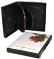 Quintuple DVD Case Black (27mm)